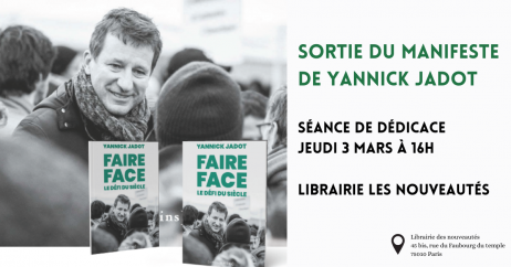 Rencontre et signature avec Yannick Jadot 