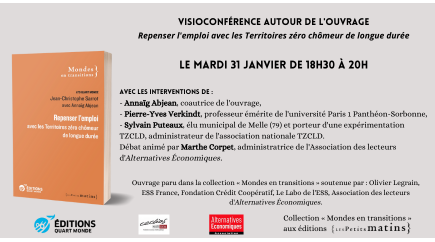 Soirée-débat organisée autour de l'ouvrage "Repenser l'emploi"