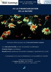 Soirée sur la financiarisation de la nature à l'Académie du climat