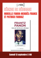 Mireille Fanon-Mendès-France et Patrick Farbiaz à la Fête de l'Humanité
