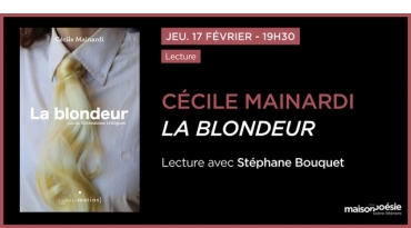 Lecture à la Maison de la poésie