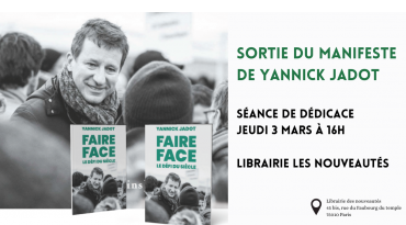 Rencontre et signature avec Yannick Jadot 