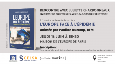 L'Europe face à l'épidémie : rencontre avec Juliette Charbonneaux