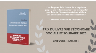 Robert Boyer, lauréat du Prix du livre sur l'ESS 