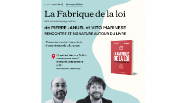 Pierre Januel et Vito Marinese à la librairie Lefebvre-Dalloz