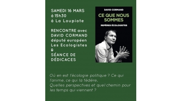 Rencontre avec David Cormand