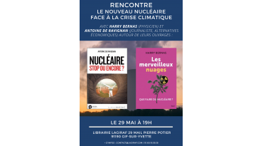 Le nouveau nucléaire face à la crise climatique. Rencontre avec Harry Bernas et Antoine de Ravignan 